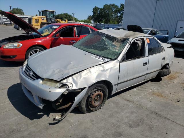 TOYOTA COROLLA CE 2002 silver  gas 1NXBR12E82Z576701 photo #1