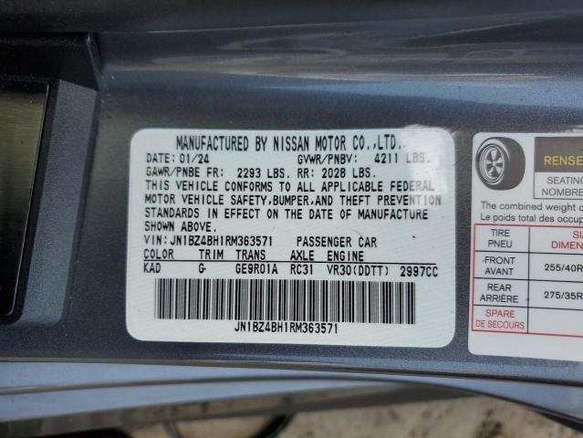 2020 NISSAN Z PERFORMA JN1BZ4BH1RM363571