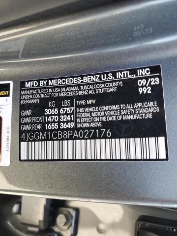 2023 MERCEDES-BENZ EQE SUV 35 4JGGM1CB8PA027176