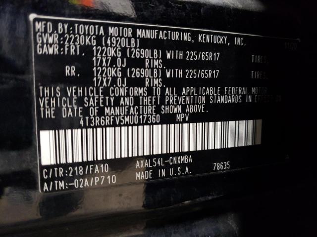 2021 TOYOTA RAV4 XLE - 4T3R6RFV5MU017360