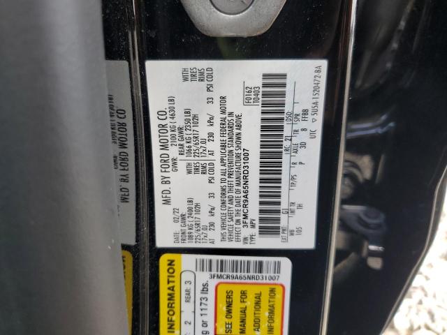 2022 FORD BRONCO SPO - 3FMCR9A65NRD31007