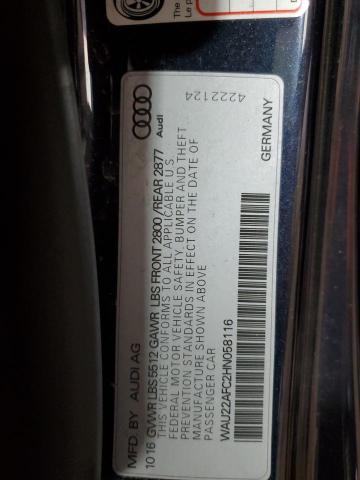 2017 AUDI A7 PRESTIG WAU22AFC2HN058116