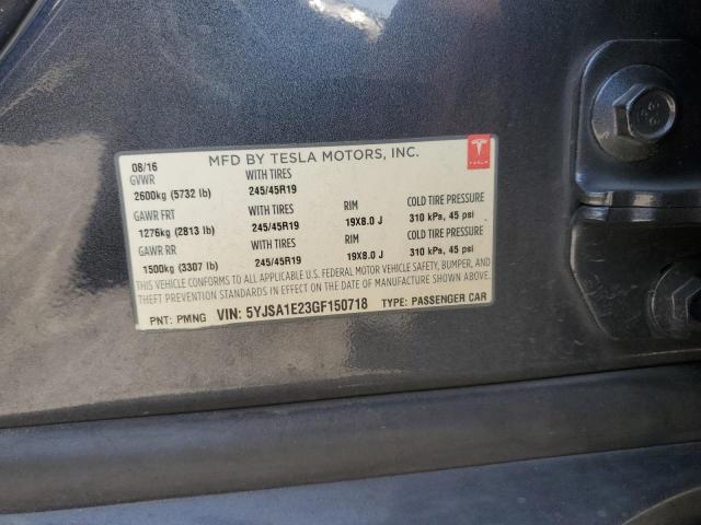 2016 TESLA MODEL S - 5YJSA1E23GF150718
