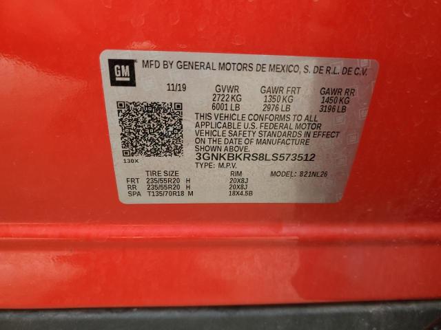 2020 CHEVROLET BLAZER RS - 3GNKBKRS8LS573512