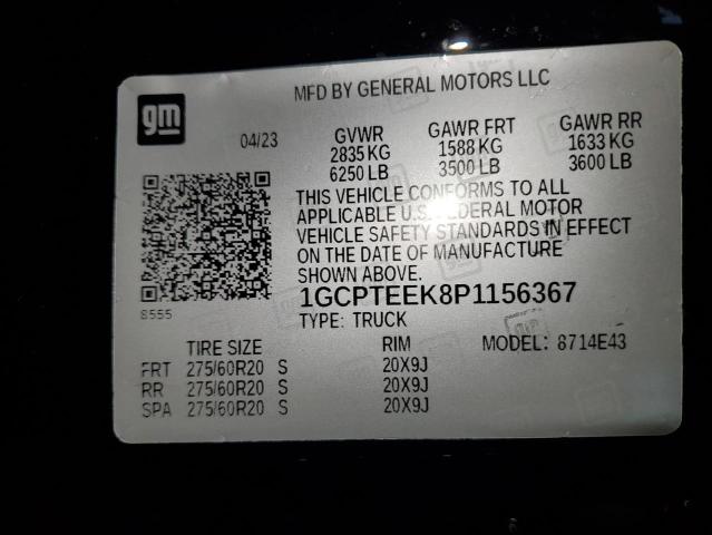 2023 CHEVROLET COLORADO T 1GCPTEEK8P1156367