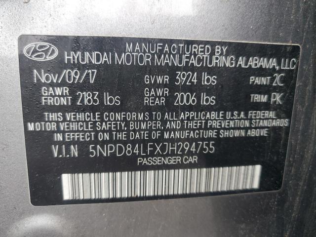 2018 HYUNDAI ELANTRA SE - 5NPD84LFXJH294755