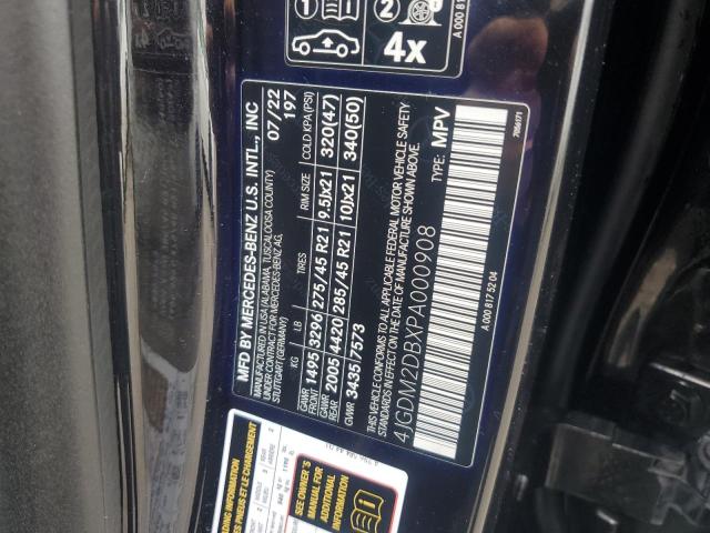 2023 MERCEDES-BENZ EQS SUV 45 4JGDM2DBXPA000908