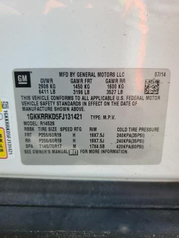 2015 GMC ACADIA SLT - 1GKKRRKD5FJ131421