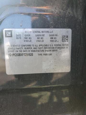 2015 CHEVROLET CRUZE LT - 1G1PC5SBXF7291620