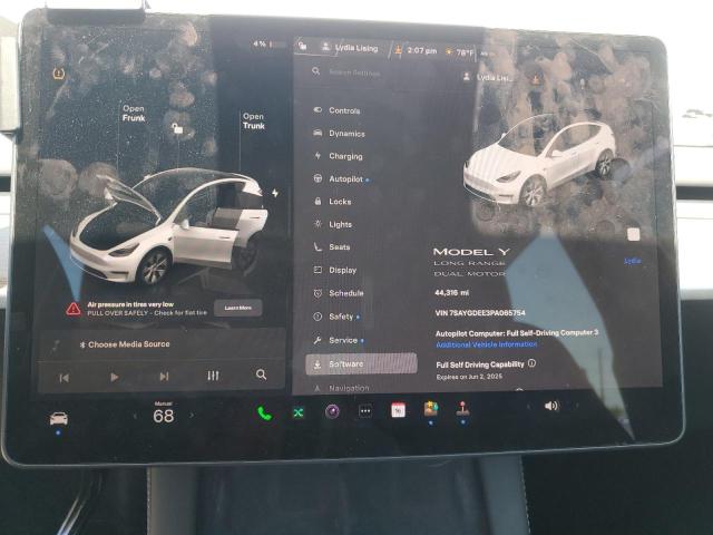 2023 TESLA MODEL Y 7SAYGDEE3PA065754