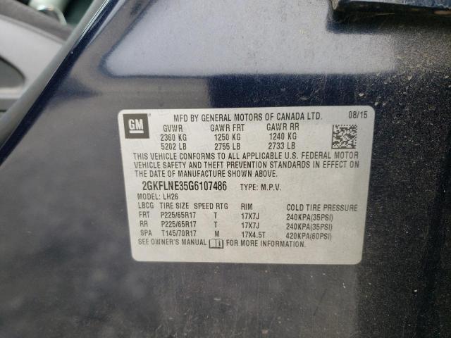 2016 GMC TERRAIN SL - 2GKFLNE35G6107486