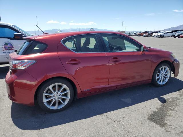 LEXUS CT 200 2012 red hatchbac hybrid engine JTHKD5BH3C2084254 photo #4