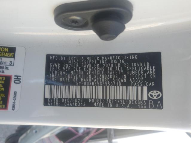 2016 TOYOTA COROLLA L - 5YFBURHE5GP559710