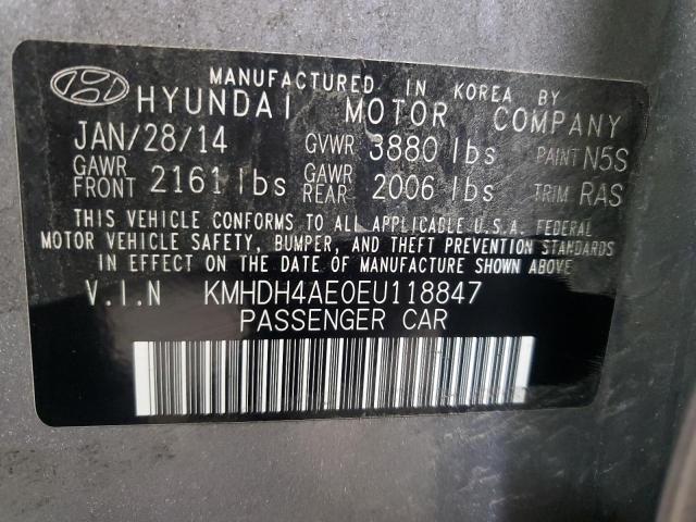 2014 HYUNDAI ELANTRA SE - KMHDH4AE0EU118847
