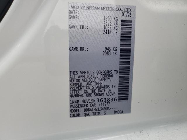2025 NISSAN ALTIMA SV - 1N4BL4DV1SN363836