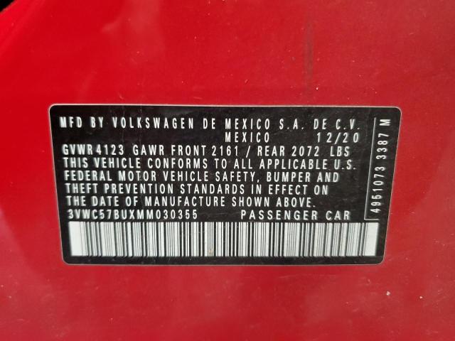 2021 VOLKSWAGEN JETTA S 3VWC57BUXMM030355