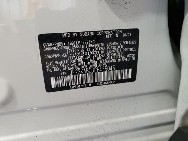 2024 SUBARU FORESTER JF2SKABC3RH435045