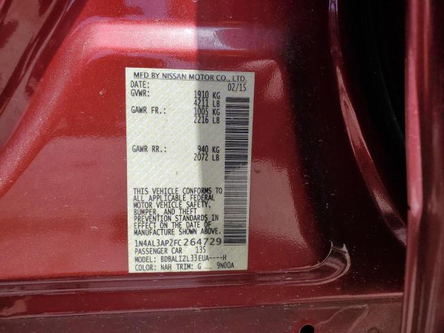 2015 NISSAN ALTIMA 2.5 - 1N4AL3AP2FC264729