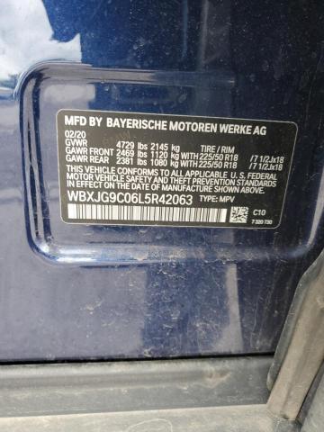 2020 BMW X1 XDRIVE2 WBXJG9C06L5R42063