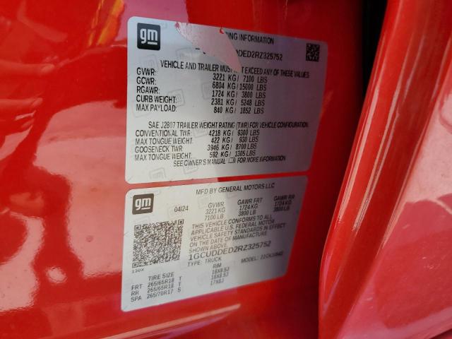 2024 CHEVROLET SILVERADO - 1GCUDDED2RZ325752