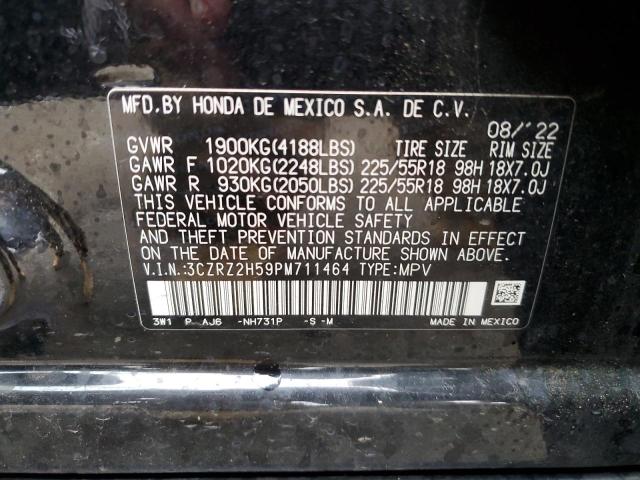 2023 HONDA HR-V SPORT 3CZRZ2H59PM711464