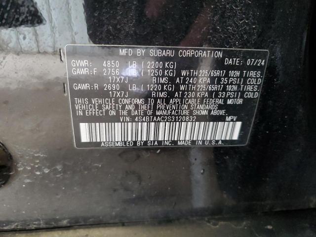 2025 SUBARU OUTBACK 4S4BTAAC2S3120832
