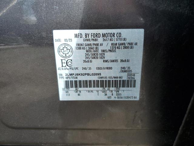 2023 LINCOLN NAUTILUS R 2LMPJ8K92PBL02095