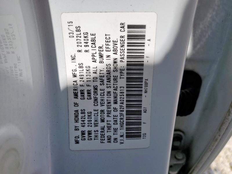 2015 HONDA ACCORD EXL - 1HGCR3F82FA025813