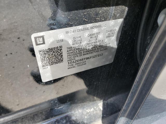 2019 CHEVROLET MALIBU LT - 1G1ZD5ST9KF127113