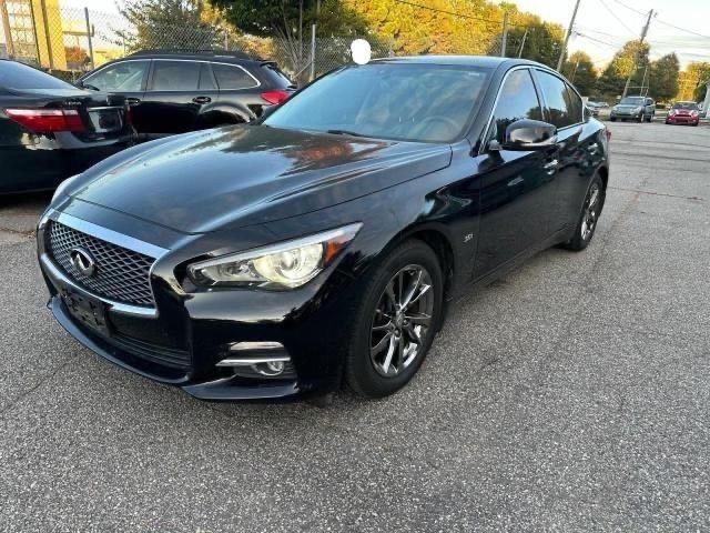 INFINITI Q50 PREMIU 2017 black sedan 4d gas JN1EV7AR6HM841552 photo #3