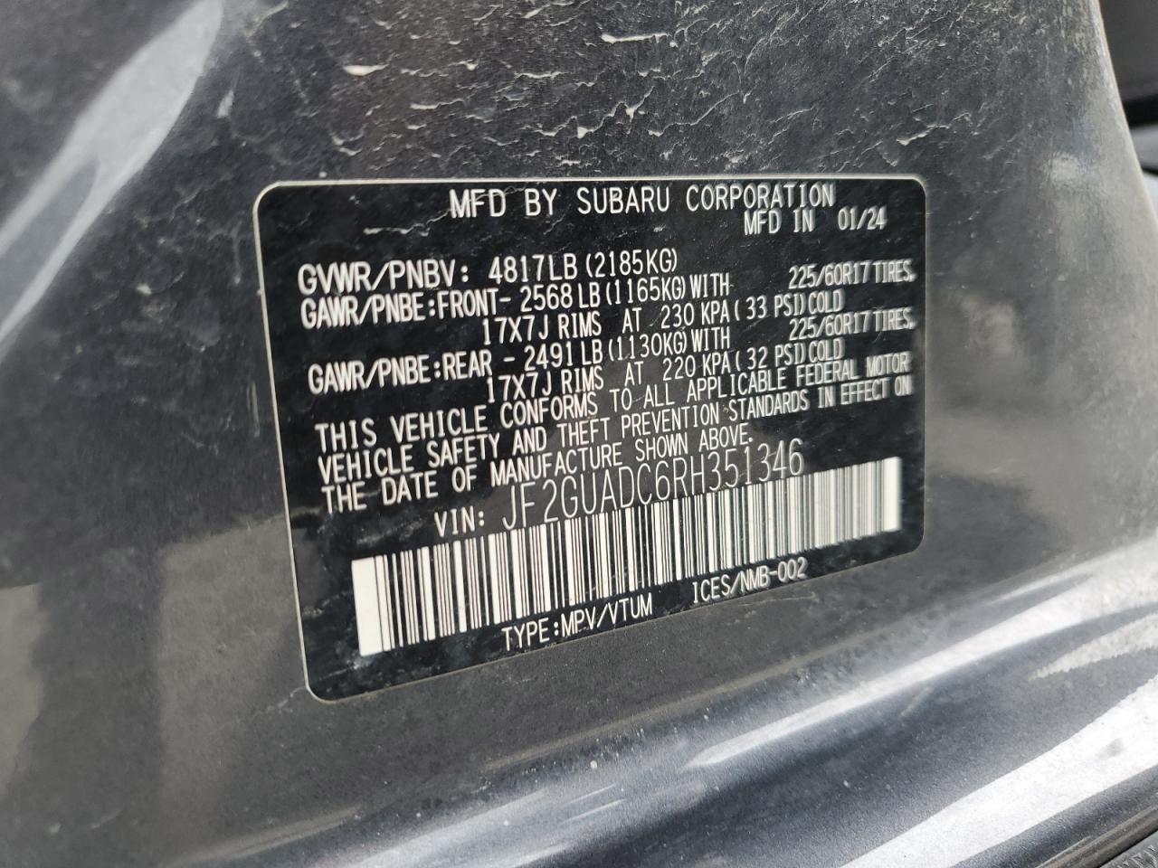 Subaru Crosstrek 2024