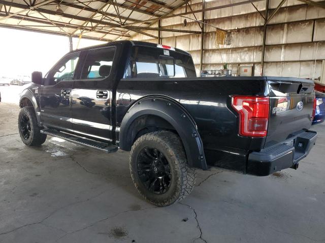 FORD F150 SUPER 2017 black  gas 1FTEW1EGXHKD90203 photo #3