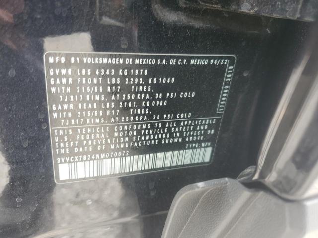 2022 VOLKSWAGEN TAOS S 3VVCX7B24NM070672