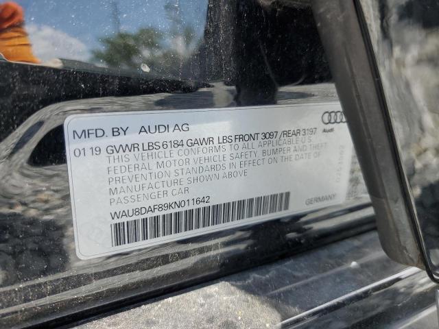 2019 AUDI A8 L WAU8DAF89KN011642