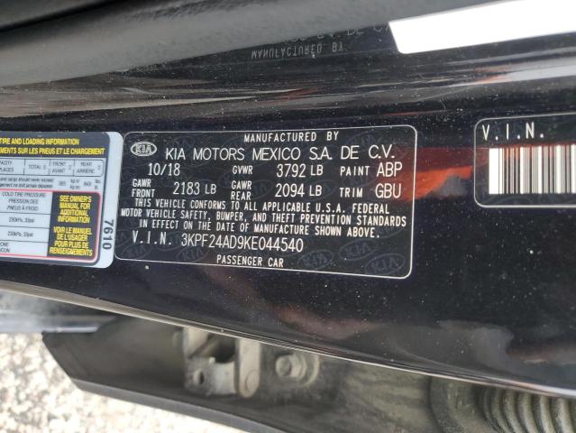 2019 KIA FORTE FE 3KPF24AD9KE044540