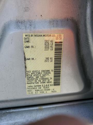 2017 NISSAN ALTIMA 2.5 - 1N4AL3AP8HN314430