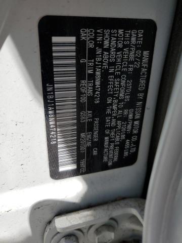 2022 NISSAN ROGUE SPOR JN1BJ1AW8NW474218