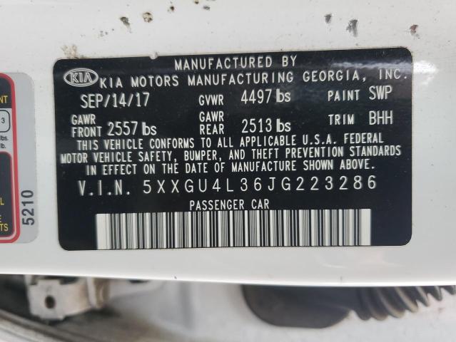 2018 KIA OPTIMA EX - 5XXGU4L36JG223286