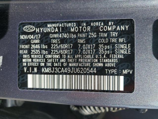2018 HYUNDAI TUCSON SEL - KM8J3CA49JU620544
