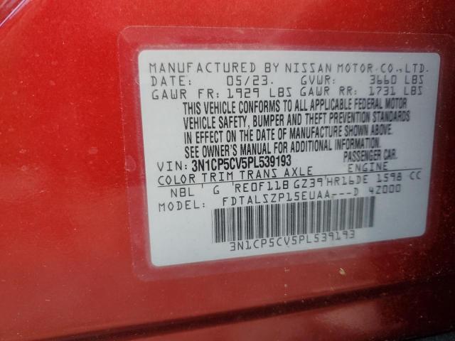 2023 NISSAN KICKS SV 3N1CP5CV5PL539193