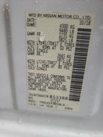 2018 NISSAN NV 3500 - 5BZAF0AAXJN853388