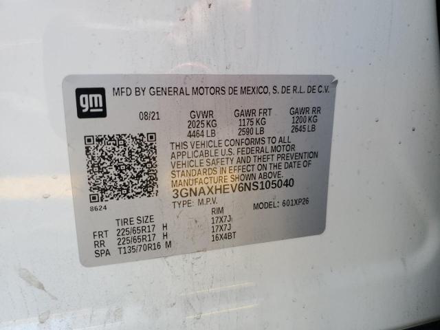 2022 CHEVROLET EQUINOX LS - 3GNAXHEV6NS105040
