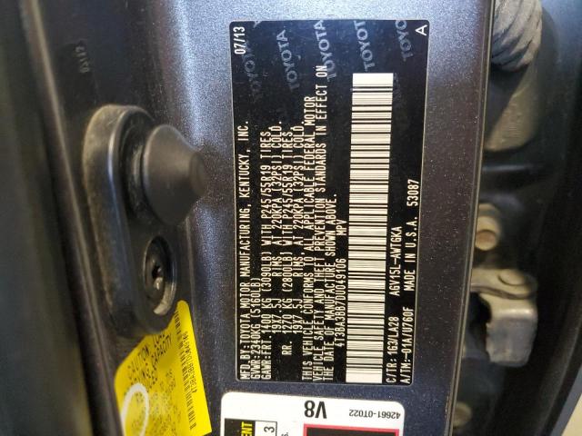 2013 TOYOTA VENZA LE - 4T3BA3BB7DU049106