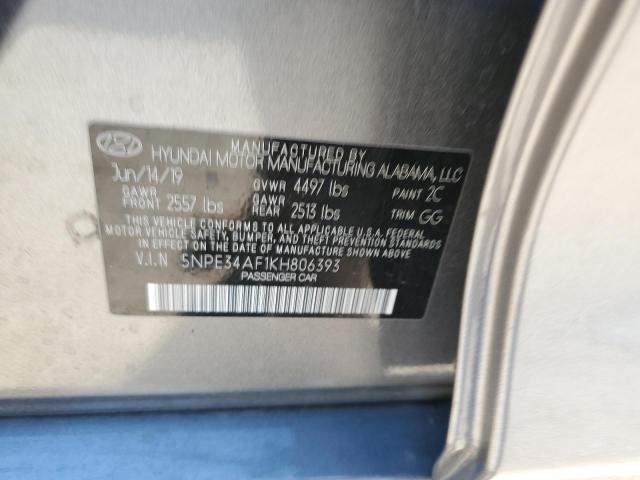 2019 HYUNDAI SONATA LIM 5NPE34AF1KH806393