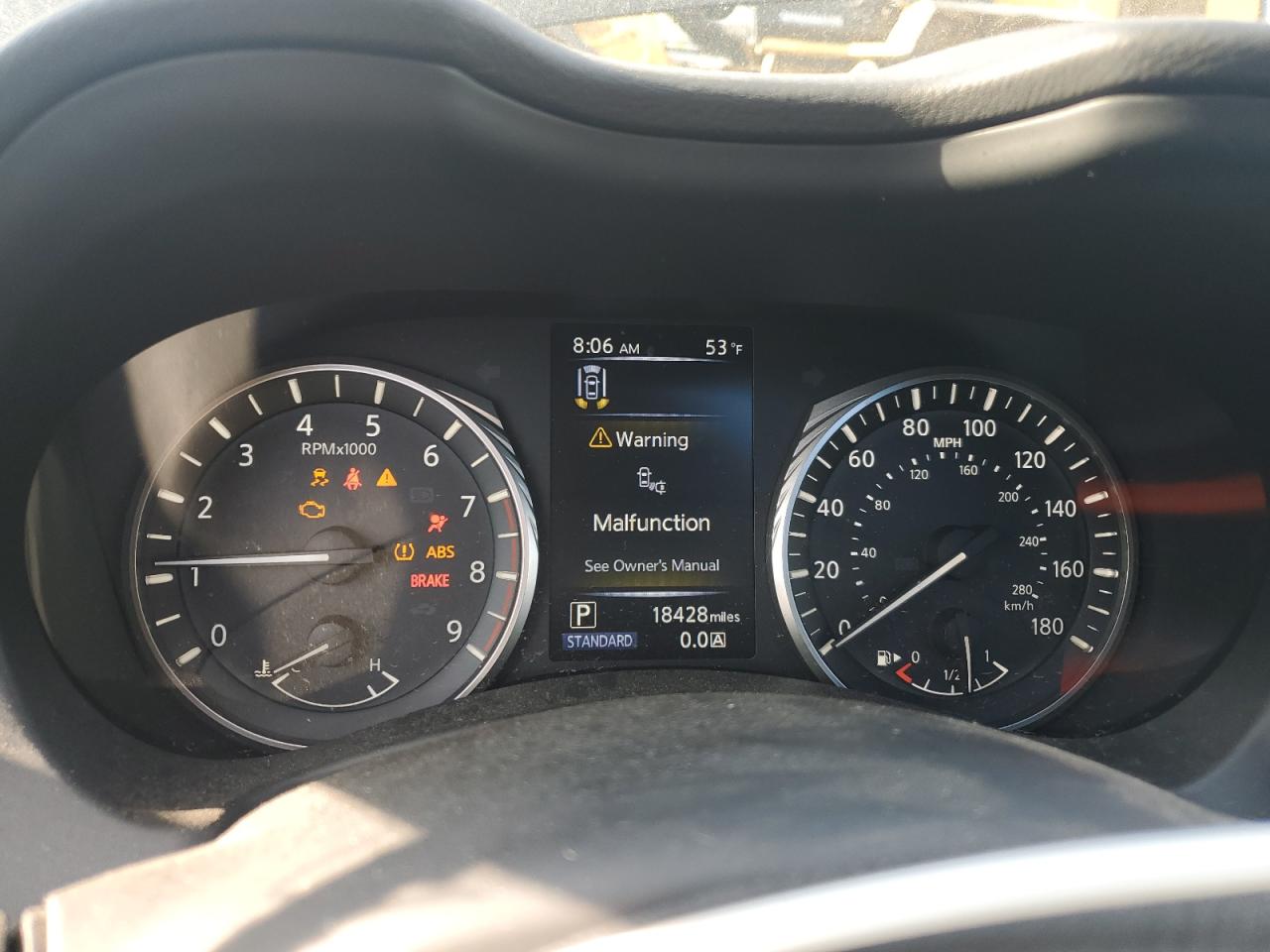 INFINITI Q50 SENSORY