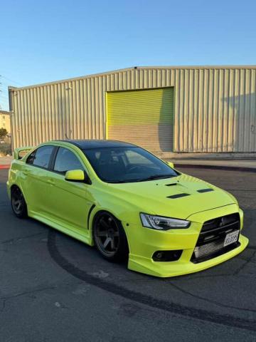 MITSUBISHI LANCER EVO 2011 green sedan 4d gas JA32W8FV1BU037982 photo #3