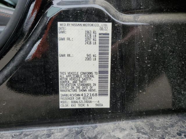 2022 NISSAN ALTIMA SR - 1N4BL4CV5NN412168