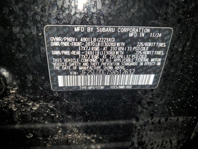 2025 SUBARU FORESTER P - JF2SLDDC7SH512632