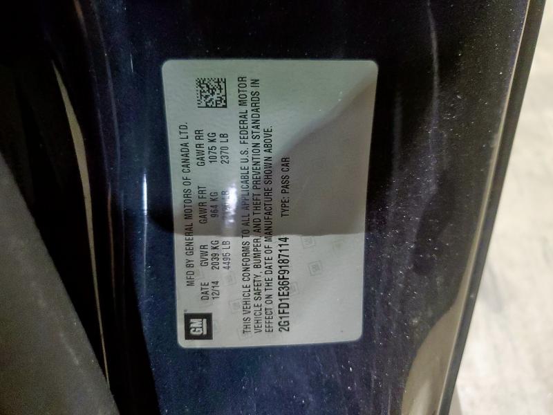 2015 CHEVROLET CAMARO LT 2G1FD1E36F9187114