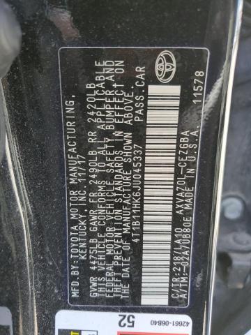 2018 TOYOTA CAMRY L - 4T1B11HK6JU045337